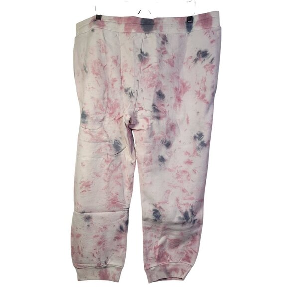 Goodthreads Women's Heritage Fleece Basic Lilac Tie-Dye Jogger Pants XX-Large - Picture 6 of 13